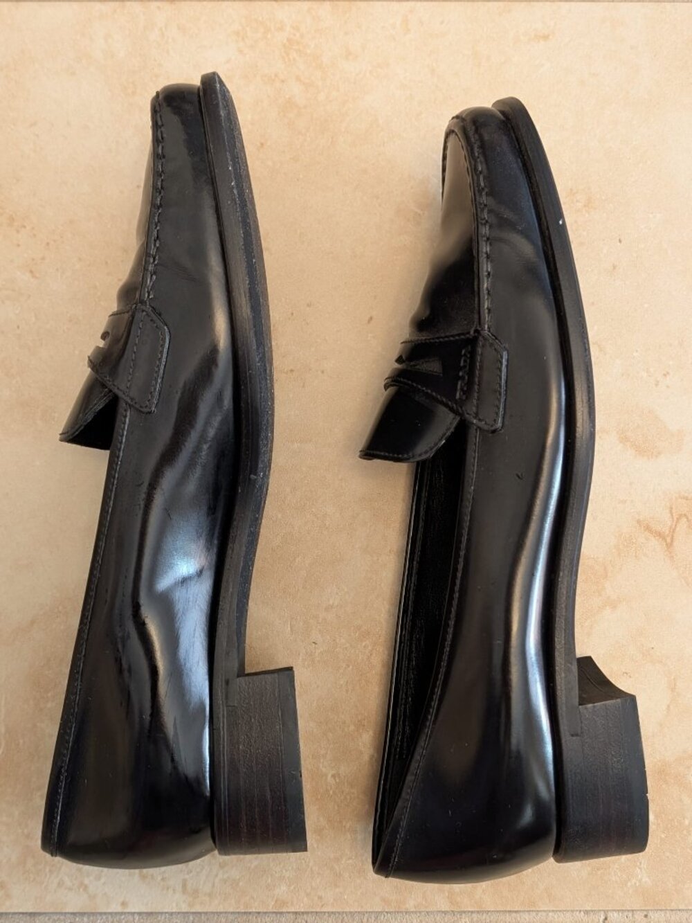 Prada Penny Loafers Black Size 35.5 - Picture 2 of 5
